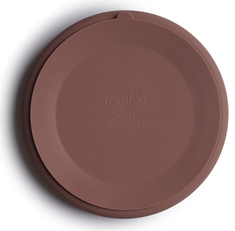 Mushie Silicone Suction Plate - Cloudy Mauve