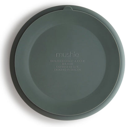 Mushie Silicone Suction Plate - Dried Thyme