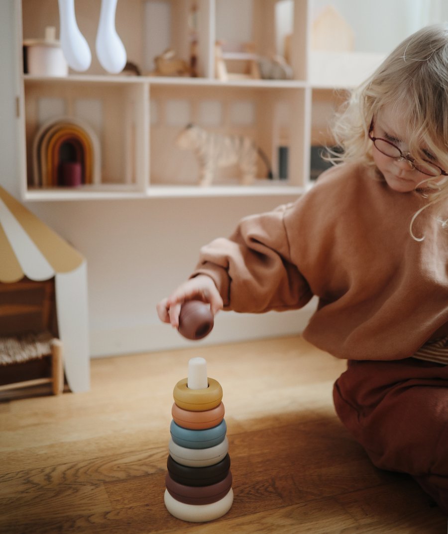 Mushie Stacking Ring Toy - Rustic