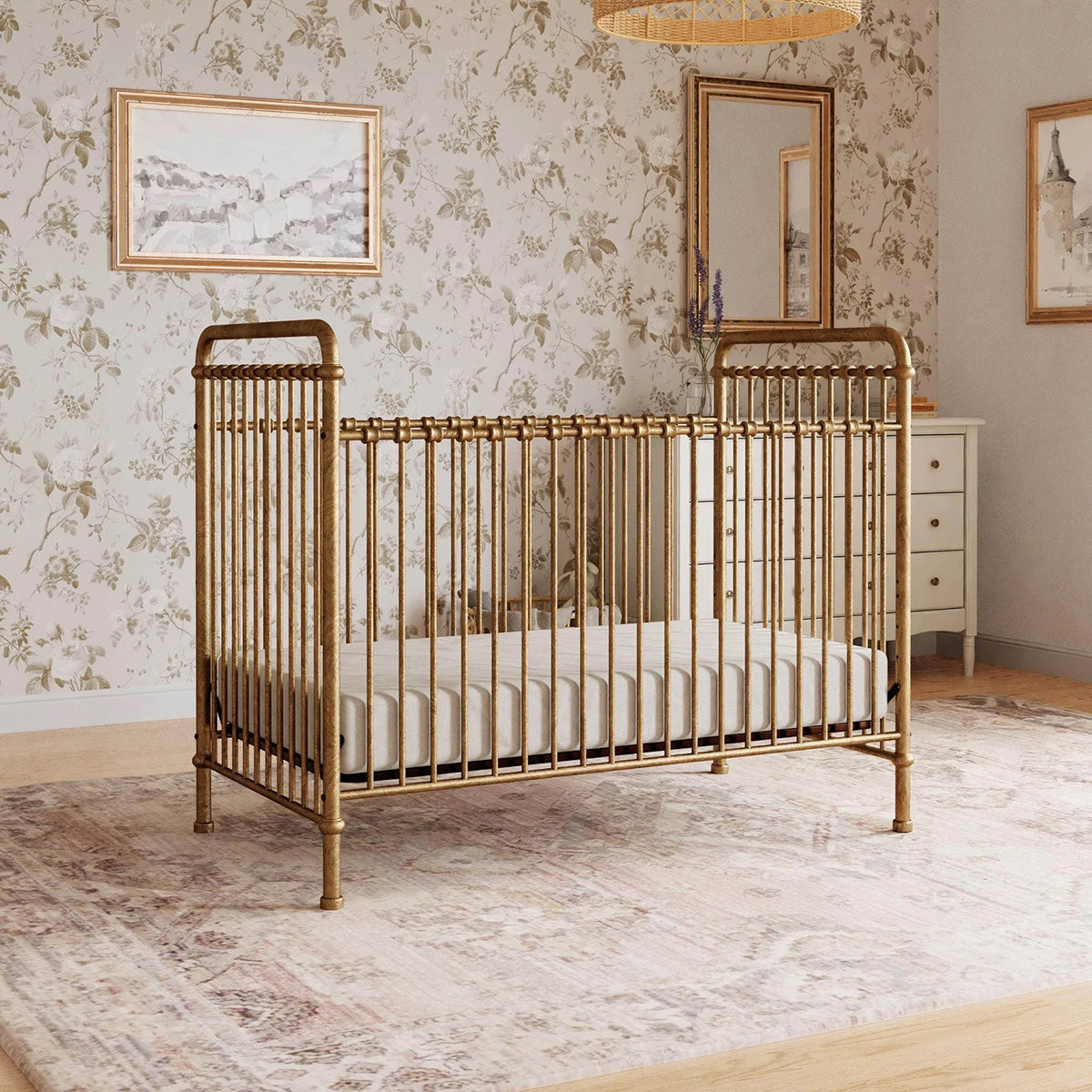 Namesake Abigail 3-in-1 Convertible Crib - Vintage Gold