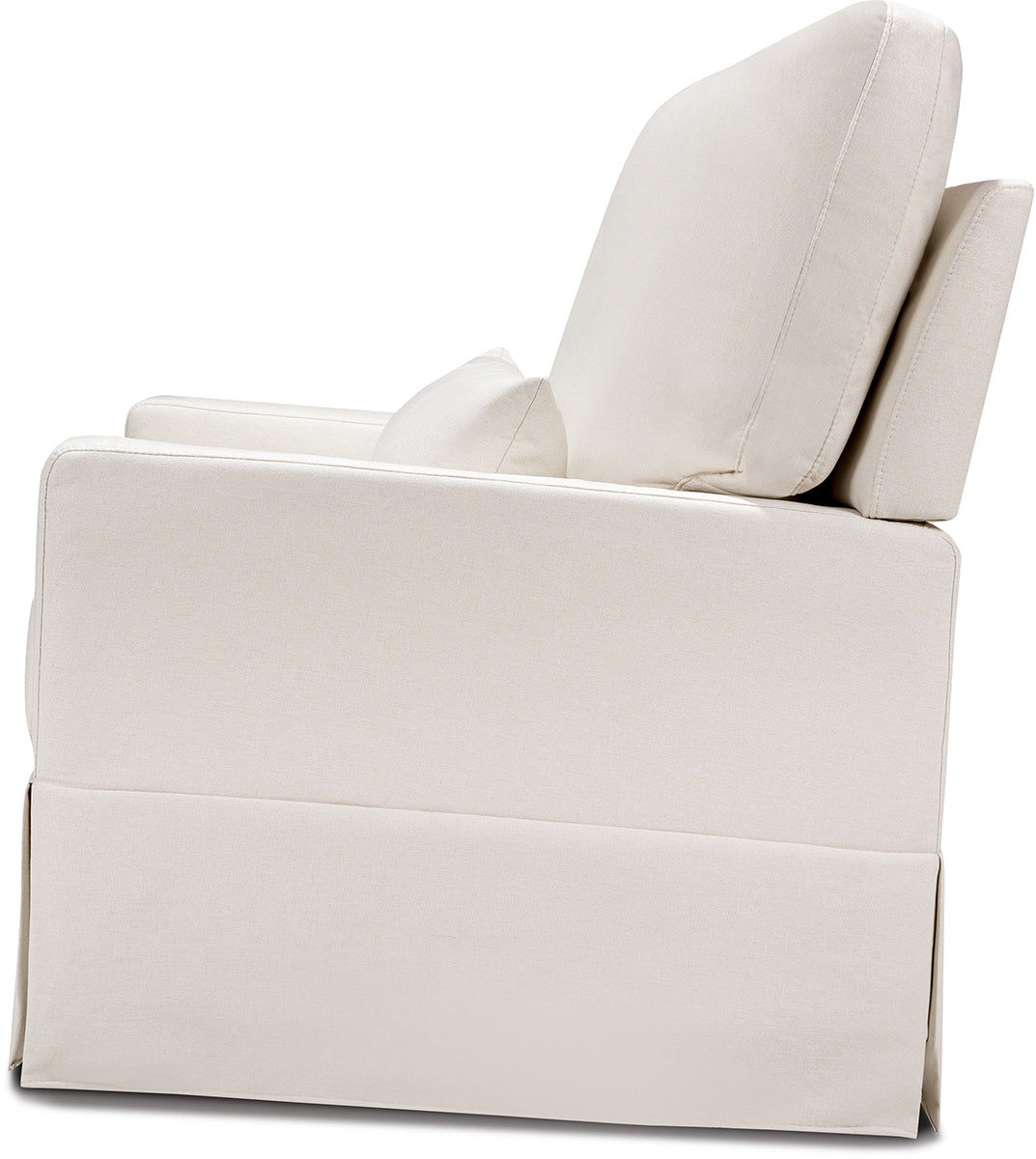 Namesake Crawford Pillowback Chair and a Half, Comfort Swivel Glider - Performance Cream Eco-Weave