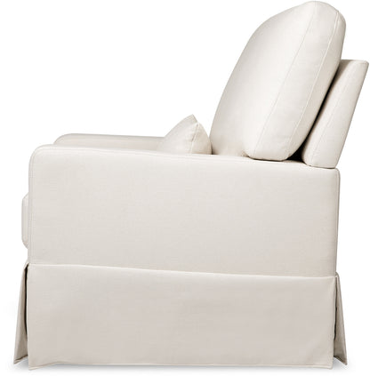 Namesake Crawford Pillowback Comfort Swivel Glider - Performance Cream Eco-Weave