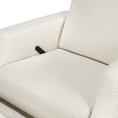 Namesake Crewe Swivel Glider Recliner - Ivory Boucle w/Light Wood Base