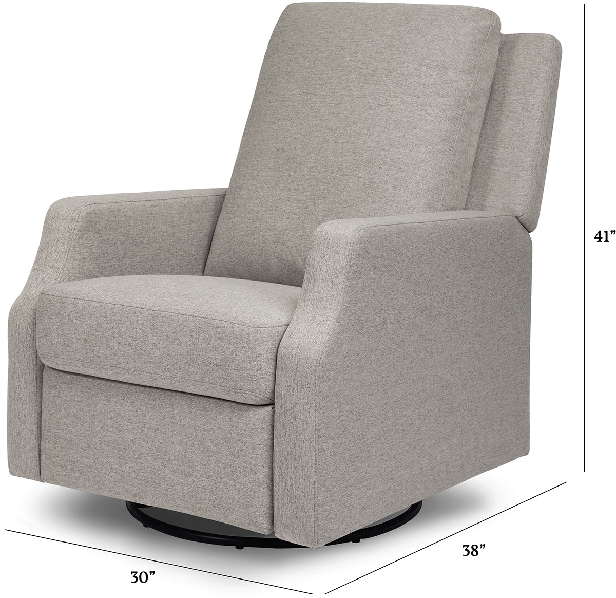 Namesake Crewe Swivel Glider Recliner - Performance Grey Eco-Weave