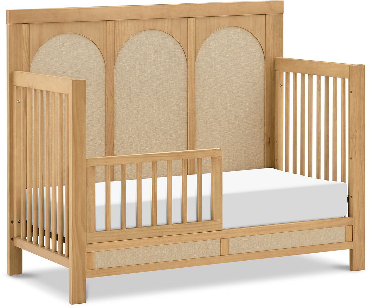 Namesake Eloise 4-in-1 Convertible Crib - Honey and Performance Sand Eco-Weave