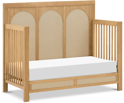 Namesake Eloise 4-in-1 Convertible Crib - Honey and Performance Sand Eco-Weave