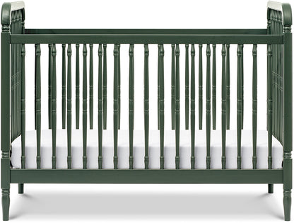 Namesake Liberty 3-in-1 Convertible Spindle Crib w/Toddler Bed Conversion Kit - Forest Green