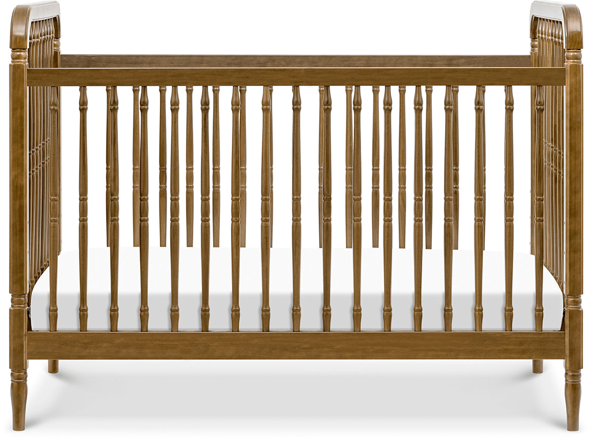 Namesake Liberty 3-in-1 Convertible Spindle Crib w/Toddler Bed Conversion Kit - Natural Walnut