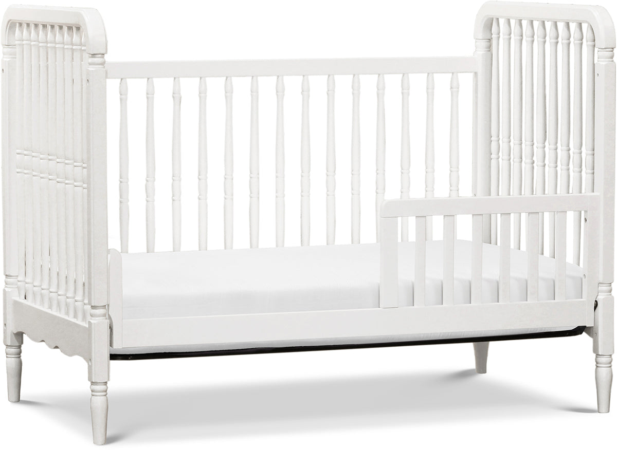 Namesake Liberty 3-in-1 Convertible Spindle Crib w/Toddler Bed Conversion Kit - Warm White