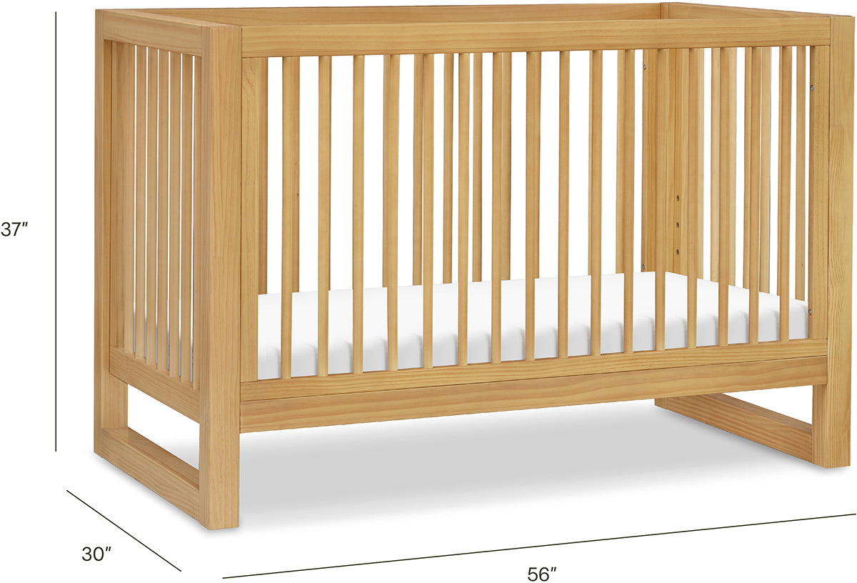 Namesake Nantucket 3-in-1 Convertible Crib w/Toddler Bed Conversion Kit - Honey