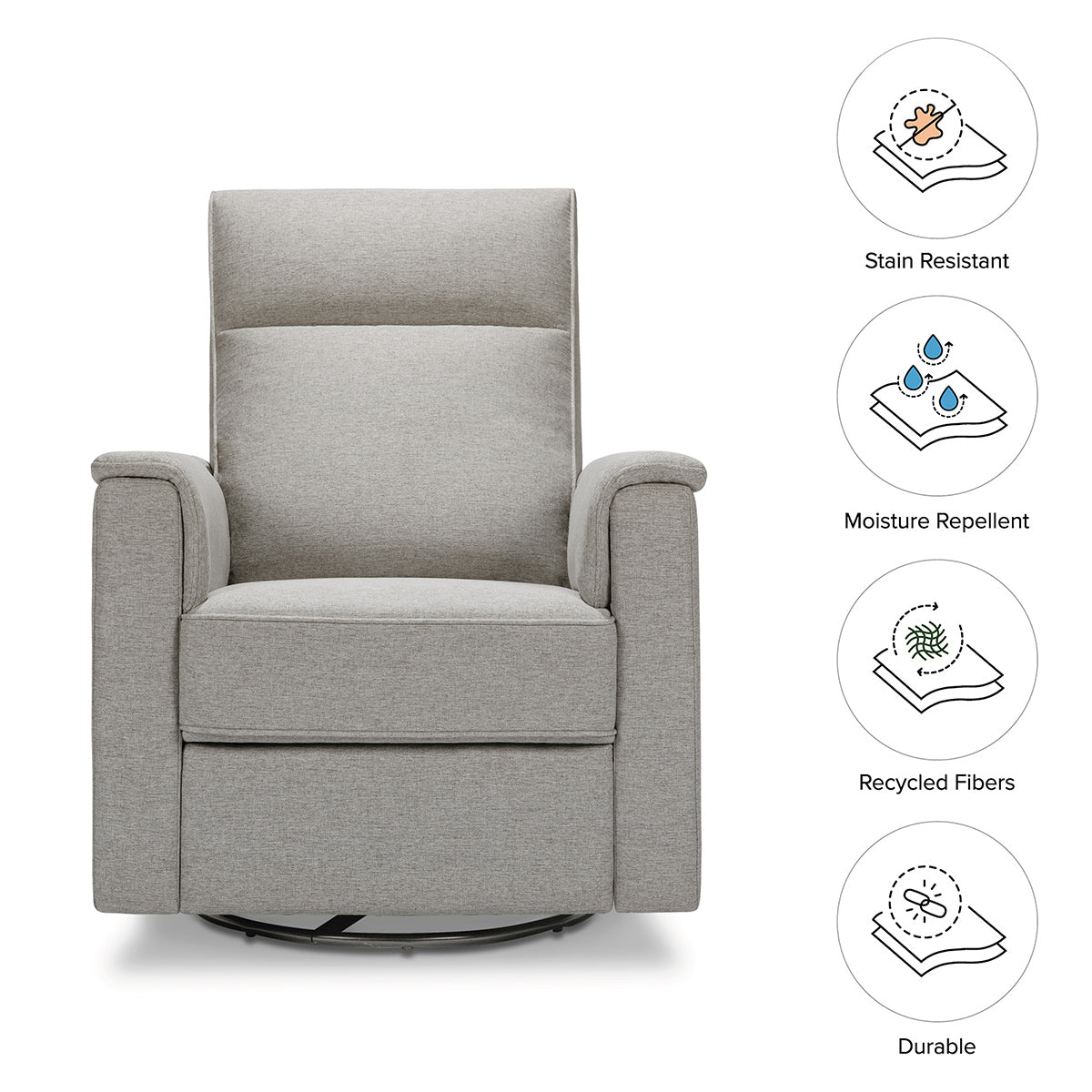 Namesake Willa Recliner - Performance Grey Eco-Weave