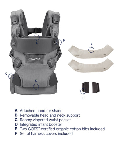 Nuna CUDL 4 in 1 Baby Carrier - Softened Thunder