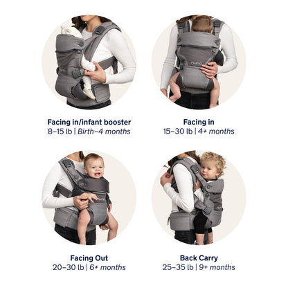 Nuna CUDL 4 in 1 Baby Carrier - Softened Thunder