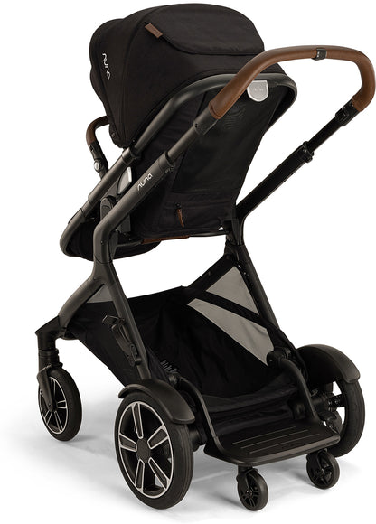 Nuna DEMI Next Double Stroller with Rider Board + PIPA RX Travel System Bundle - Caviar