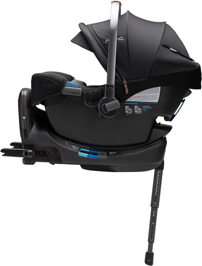 Nuna DEMI Next Stroller with Rider Board + DEMI Grow Bassinet with Stand + PIPA RX Travel System Bundle - Caviar