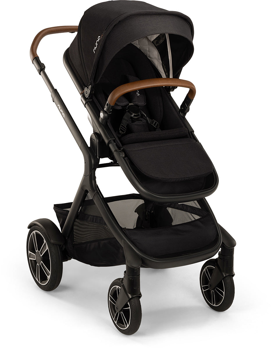 Nuna DEMI Next Stroller with Rider Board + PIPA RX Travel System Bundle - Caviar