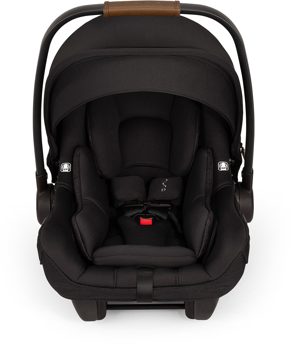 Nuna MIXX Next with Magnetic Buckle + PIPA Aire RX Travel System Bundle - Caviar