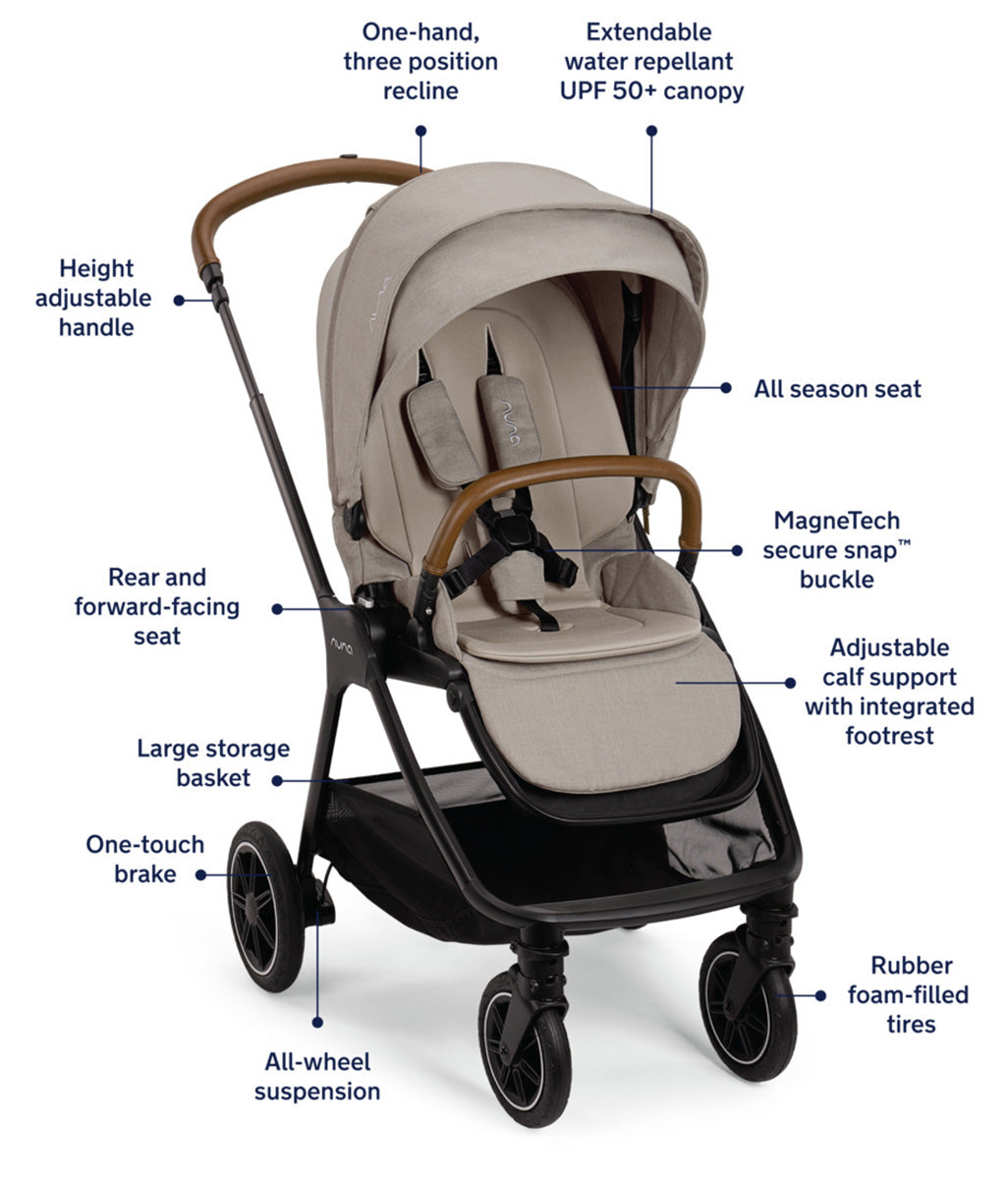 Nuna TRIV Next Compact Stroller - Hazelwood