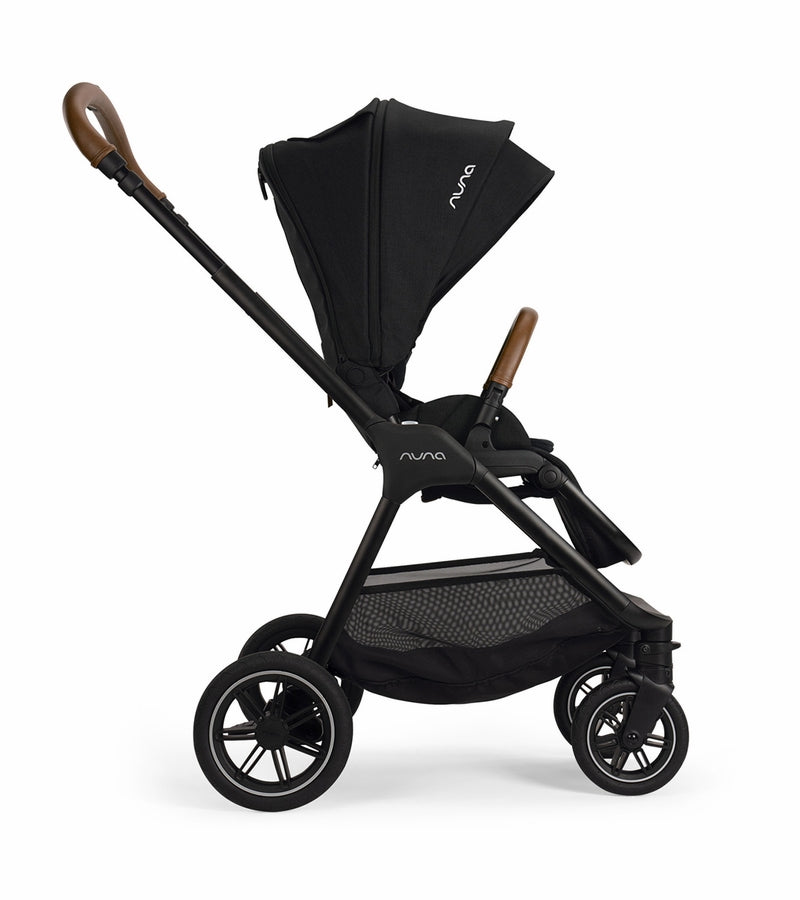 Nuna TRIV Next Stroller + LYTL Bassinet + Stand Bundle - Caviar / Caviar