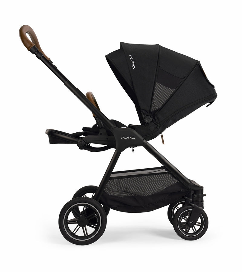 Nuna TRIV Next Stroller + LYTL Bassinet + Stand Bundle - Caviar / Caviar