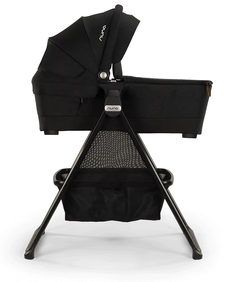 Nuna TRIV Next Stroller + LYTL Bassinet + Stand Bundle - Caviar / Caviar