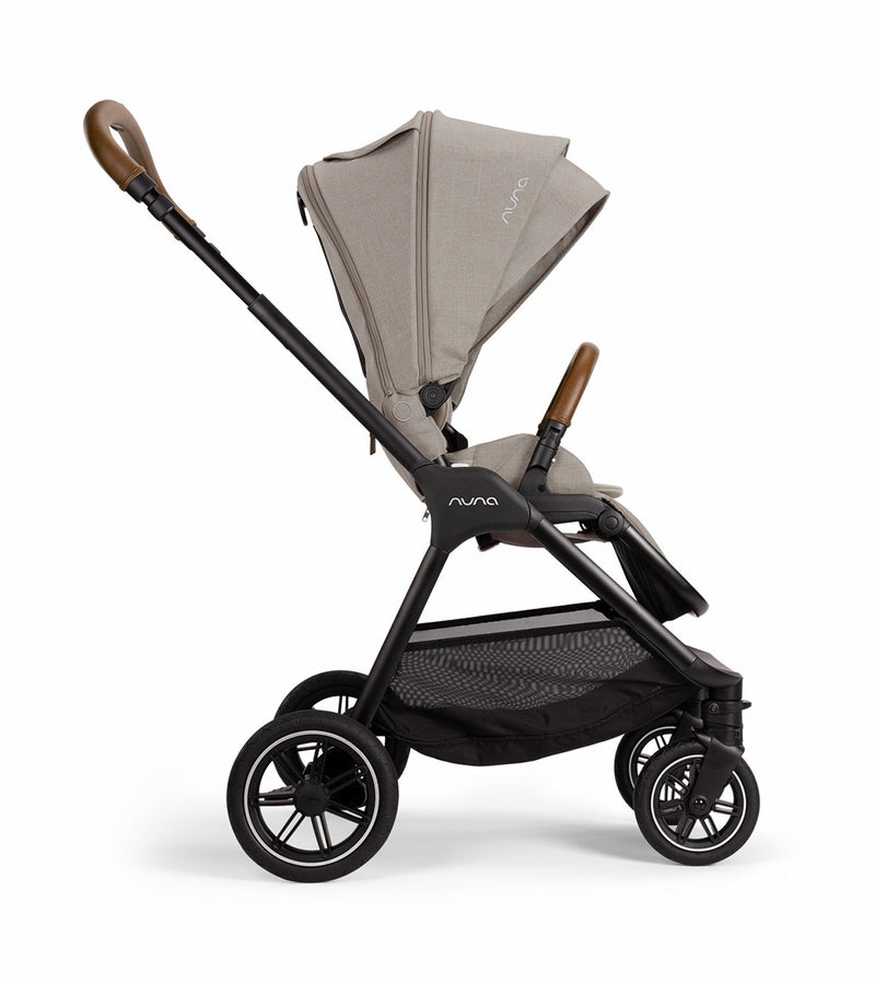 Nuna TRIV Next Stroller + LYTL Bassinet + Stand Bundle - Hazelwood / Caviar