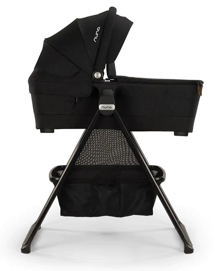 Nuna TRIV Next Stroller + LYTL Bassinet + Stand Bundle - Hazelwood / Caviar