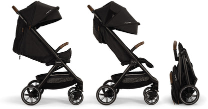 Nuna TRVL LX Self-Folding Compact Stroller - Caviar