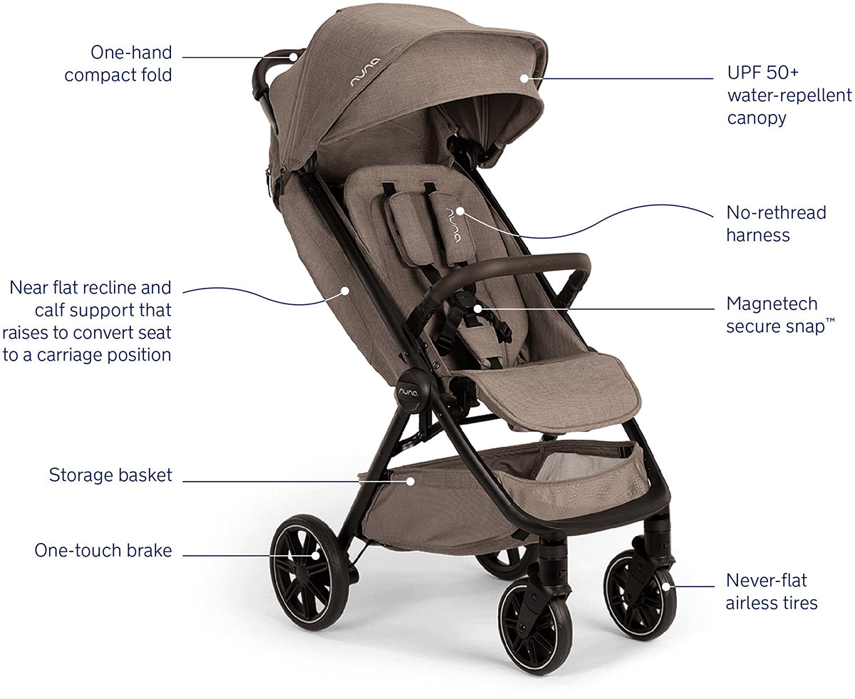 Nuna TRVL LX + PIPA urbn Travel System - Cedar