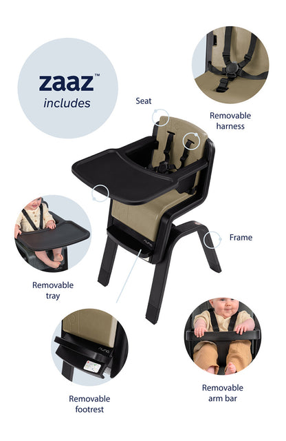 Nuna Zaaz High Chair - Frost