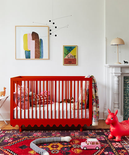 Oeuf Moss Crib - Red - Tomato