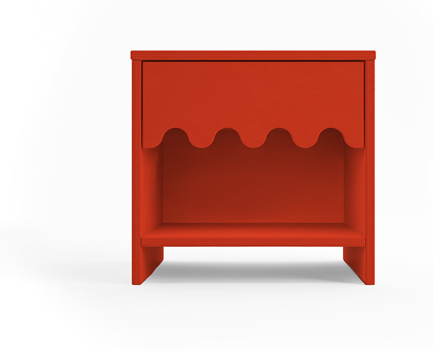 Oeuf Moss Night Stand - Red - Tomato