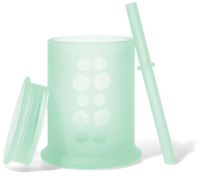 Olababy Training Cup with Lid + Straw - Mint