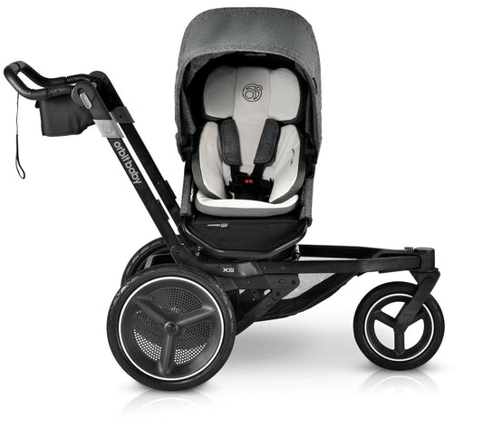 Orbit Baby X5 Jog, Sleep, & Ride Travel System - Melange Grey