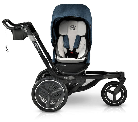 Orbit Baby X5 Jog, Sleep, & Ride Travel System - Melange Navy