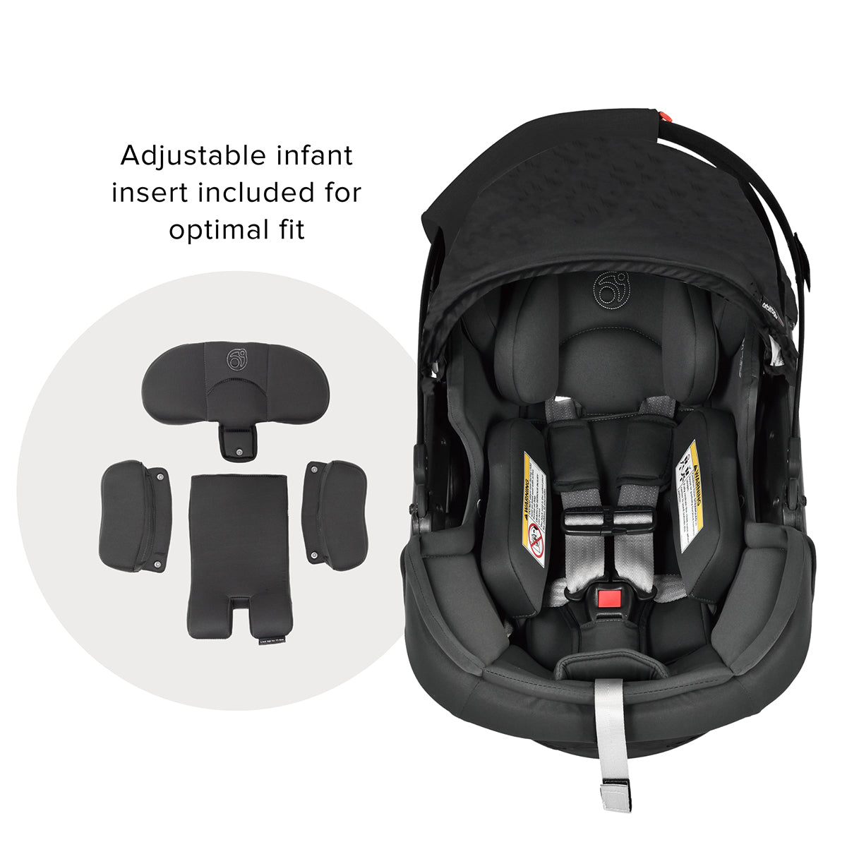 Orbit Baby Stroll, Sleep & Ride Travel System with G5+ Infant Car Seat - Black / Black