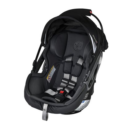 Orbit Baby Stroll, Sleep & Ride Travel System with G5+ Infant Car Seat - Black / Black