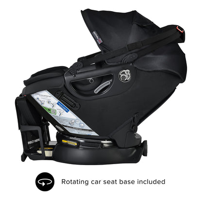 Orbit Baby Stroll, Sleep & Ride Travel System with G5+ Infant Car Seat - Black / Black