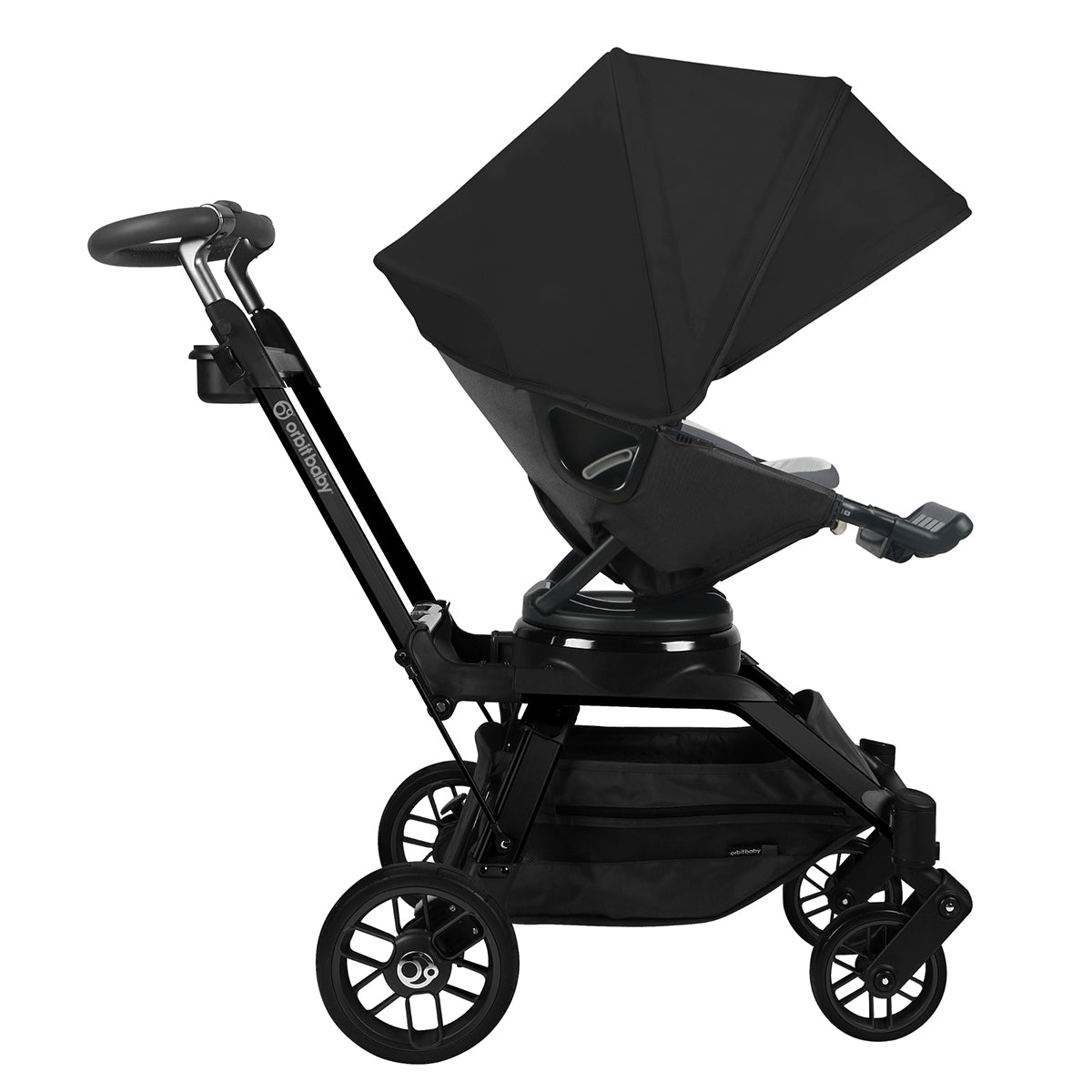 Orbit Baby Stroll, Sleep & Ride Travel System with G5+ Infant Car Seat - Black / Black