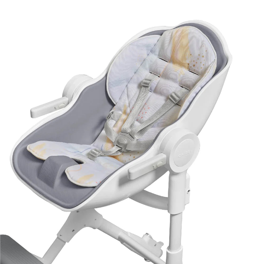 Oribel Cocoon Z High Chair + Seat Liner Combo - Ice Grey