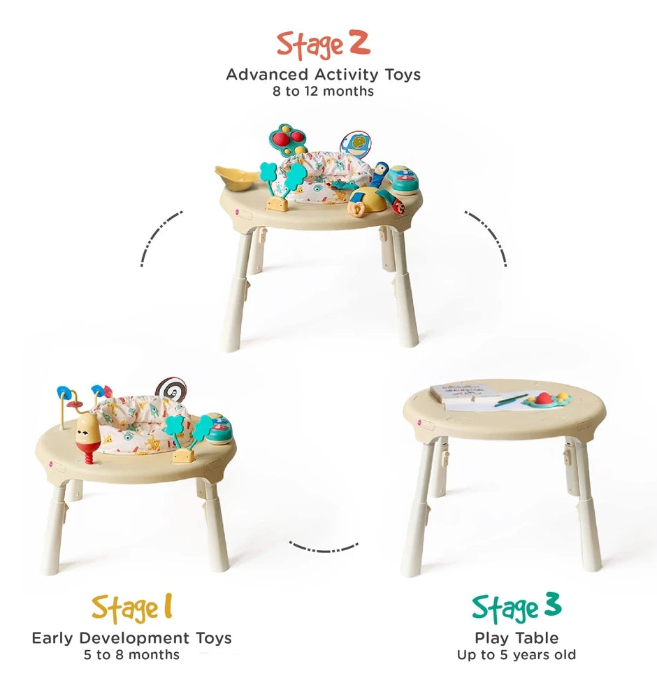 Oribel Portaplay 4-in-1 Grow With Me Activity Center & Stools - Monsterland