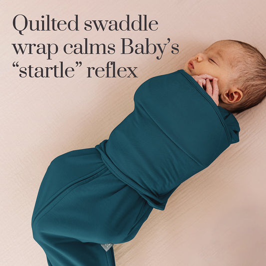 Owlet Dream Sleeper with Swaddle - Deep Sea Green (0-3 months)