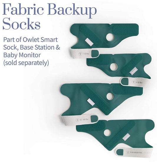 Owlet Fabric Accessory Sock Set for Smart Sock 3 -  Deep Sea Green