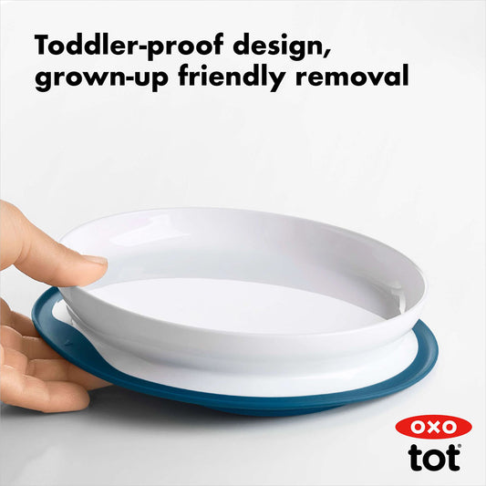 OXO Tot Stick & Stay Plate - Navy