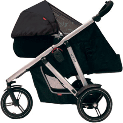 Phil & Teds Peanut Bassinet for Vibe in Black/Red