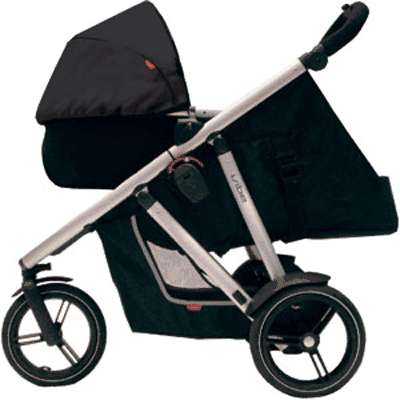 Phil & Teds Peanut Bassinet for Vibe in Black/Red