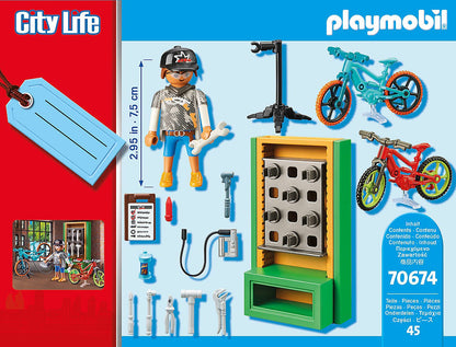 Playmobil Bike Workshop Gift Set