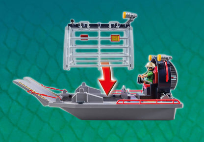 Playmobil Enemy Airboat with Raptor