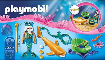 Playmobil King of the Sea with Shark Carriage