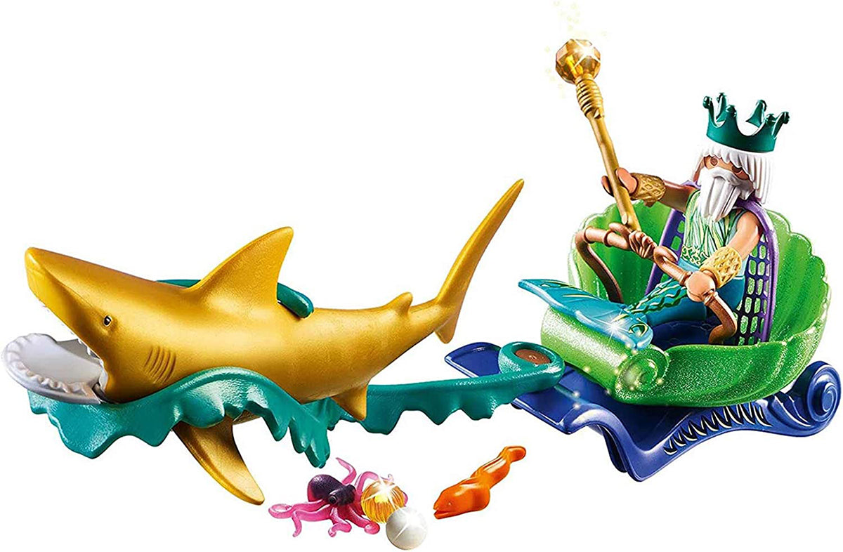 Playmobil King of the Sea with Shark Carriage